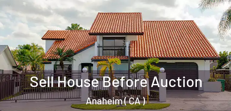  Sell House Before Auction Anaheim ( CA )